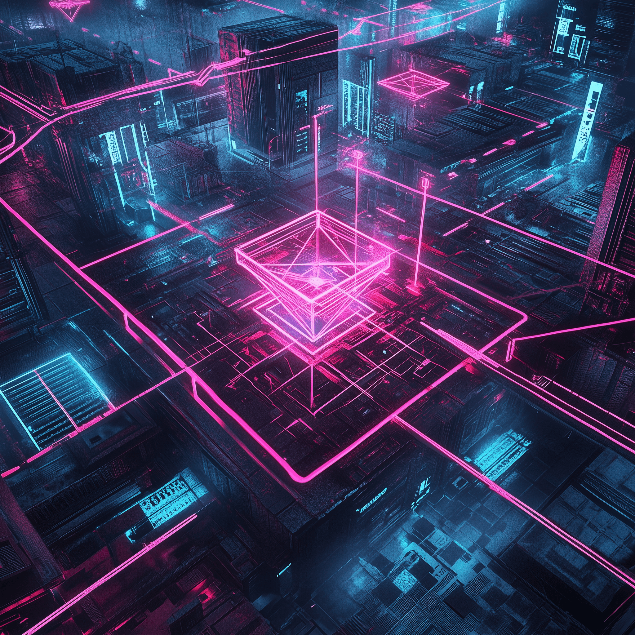 Digital Neon Artwork